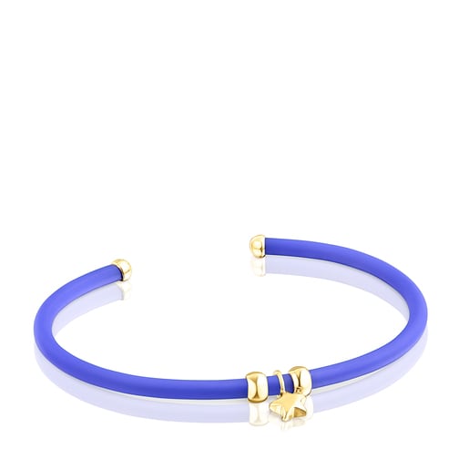 Tous Bolsas Blue star vermeil Bracelet TOUS Tropez St. Caucho silver and