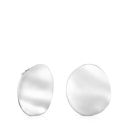 Small Silver Nenufar Earrings | 