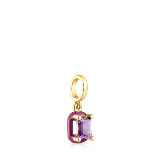 Tous Pulseras TOUS Vibrant Colors Pendant with amethyst enamel colored and