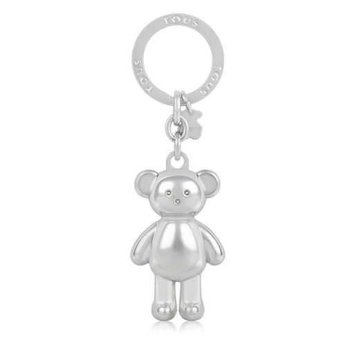 Silver colored Teddy Bear bear Key ring | 