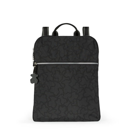 Tous Online Anthracite-black colored Nylon Colores New Kaos Backpack
