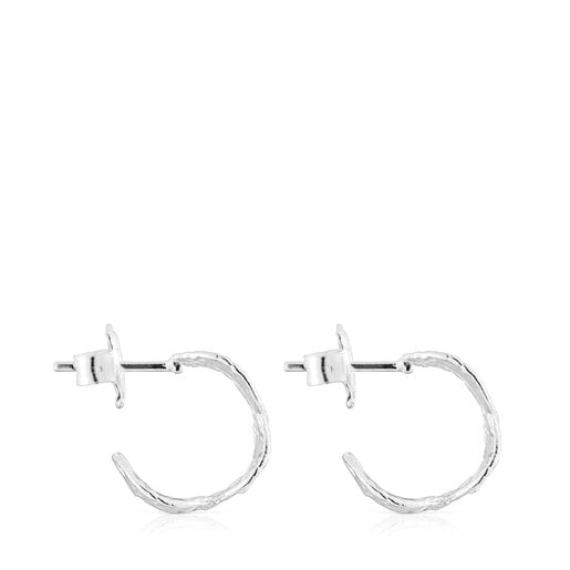 Tous Perfume Silver Wicker Earrings with motifs