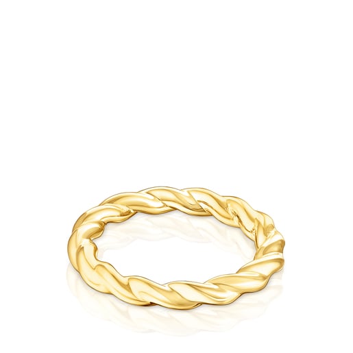 Anillos Tous Gold Twisted Ring