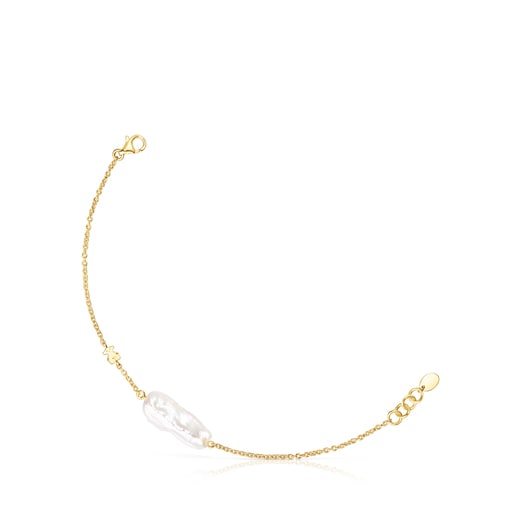 Silver Vermeil TOUS Pearls Bracelet with Pearl | 