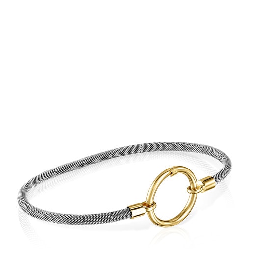 Tous Bracelet and Hold Steel Gold