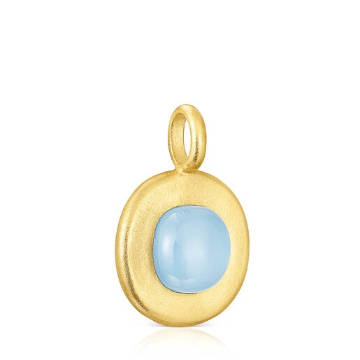 Colonia Tous Silver vermeil Nattfall Pendant with chalcedony
