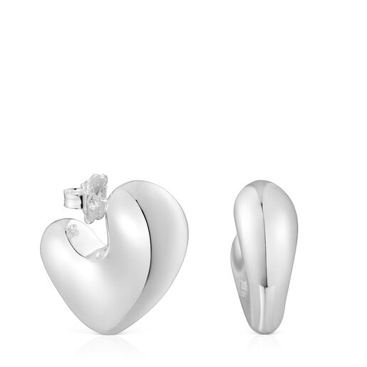 Tous Perfume Silver heart Earrings Tabit