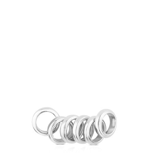 Colonia Tous Pack of 6 Silver TOUS rings Chokers