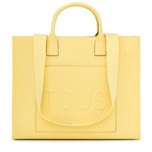 Large yellow TOUS La Rue Amaya Shopping bag | 
