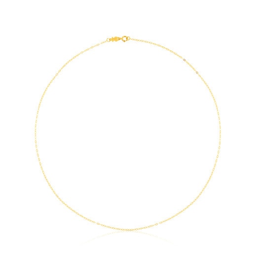 Relojes Tous 40 cm Gold rings. oval Choker with TOUS Chain