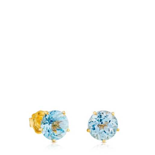 Tous Perfume Ivette Earrings in Gold with Topaz