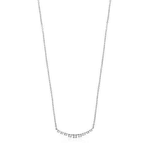 Tous with Necklace Diamonds in gold White Riviere