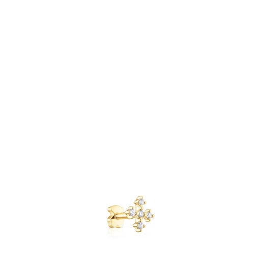 Pulseras Tous Gold cross Ear piercing with Les diamonds Classiques