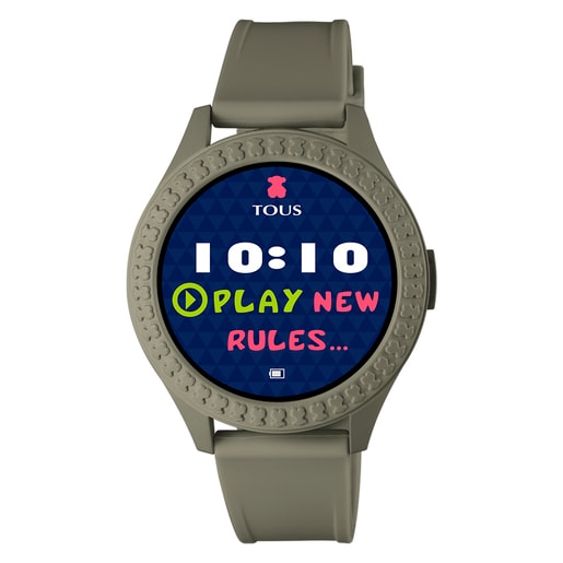 Tous Love Me Smarteen Connect Watch with green silicone strap