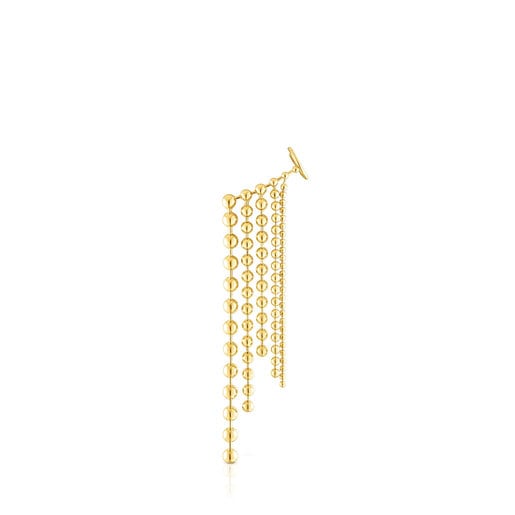 Silver vermeil Gloss Earcuff with five chains | 