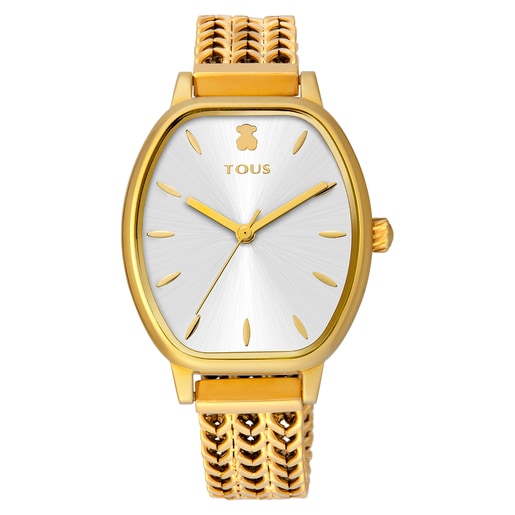 Tous IP Steel Watch Gold-colored Osier