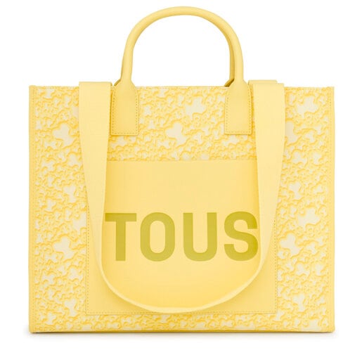Large yellow Kaos Mini Evolution Amaya Shopping bag | 
