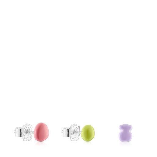 Tous Perfume Pack of TOUS Joy Bits earrings with colored enamel motifs