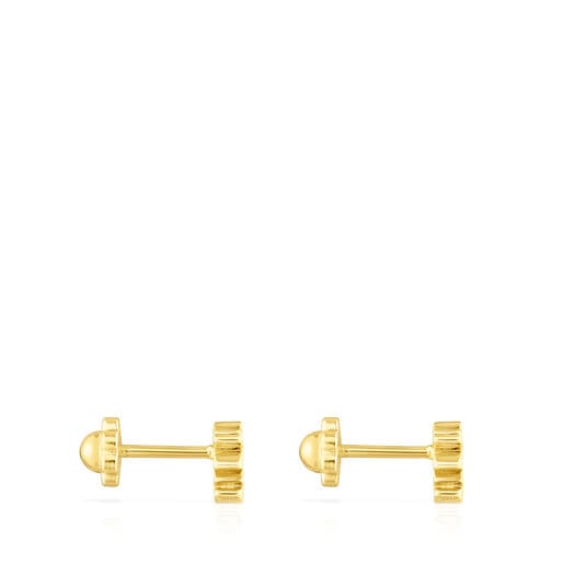 Relojes Tous Gold TOUS Basics Earrings Girl motif. Stud lock