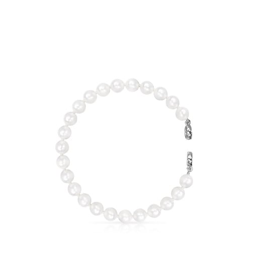 Tous Bolsas Silver TOUS Hold 17,5cm. Pearls with Bracelet