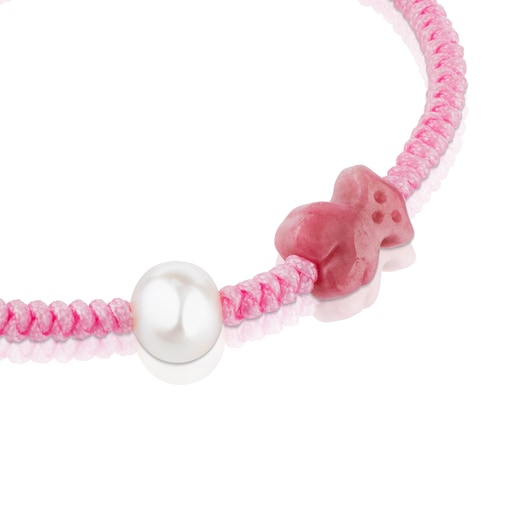 Bolsas Tous Rhodonite and Bear pearl Tibet with Bracelet motif