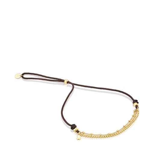 Gold and nylon TOUS Cool Joy Bracelet with chains | 
