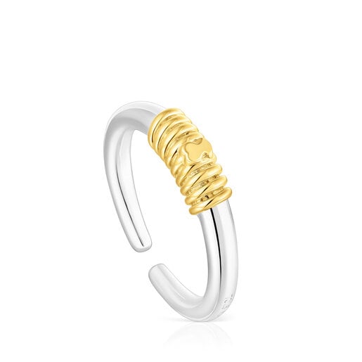 Silver and silver vermeil Lure Open ring | 