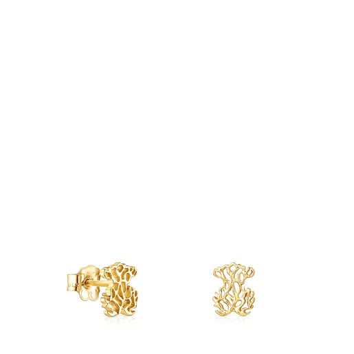 Relojes Tous Gold Oceaan bear Earrings