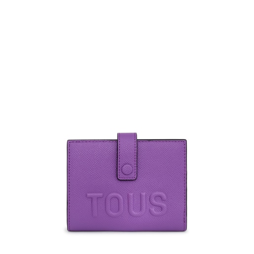 Lilac-colored TOUS La Rue Pocket Card wallet | 