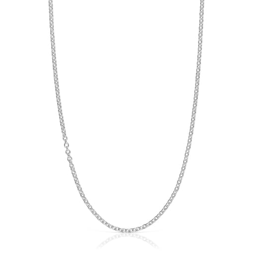 Sterling silver Basics Choker with rings | 