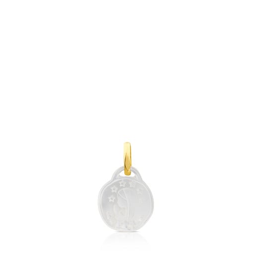 Tous with Mother-of-Pearl Maria Gold Pendant Devocion