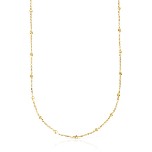 TOUS Basics vermeil silver choker with interspersed beads | 