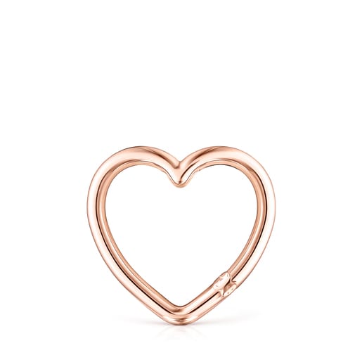 Tous Pulseras Large Hold heart Ring in Rose Vermeil