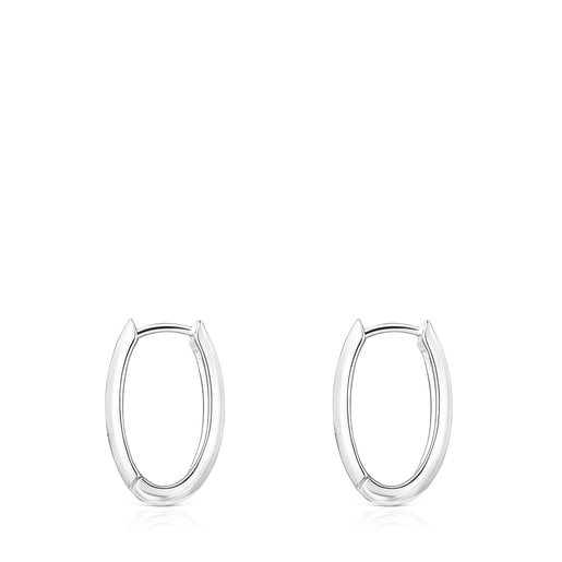 Bolsas Tous Oval Silver TOUS Basics Earrings
