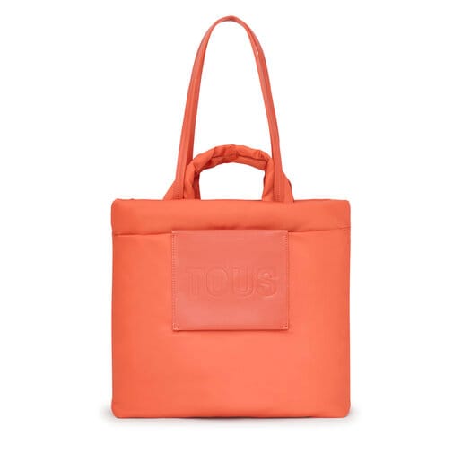 Large orange TOUS Marina Shopping bag