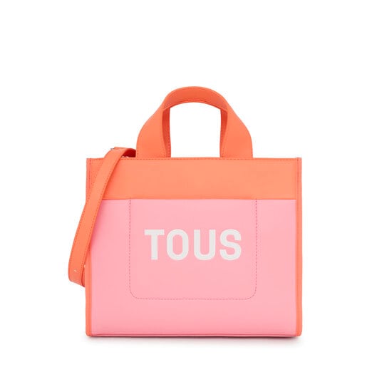 Tous Maya Pink orange bag Shopping and TOUS
