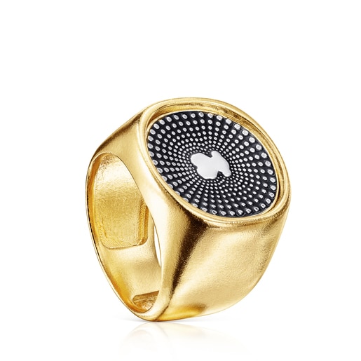 Anillos Tous Two-tone Oursin Ring
