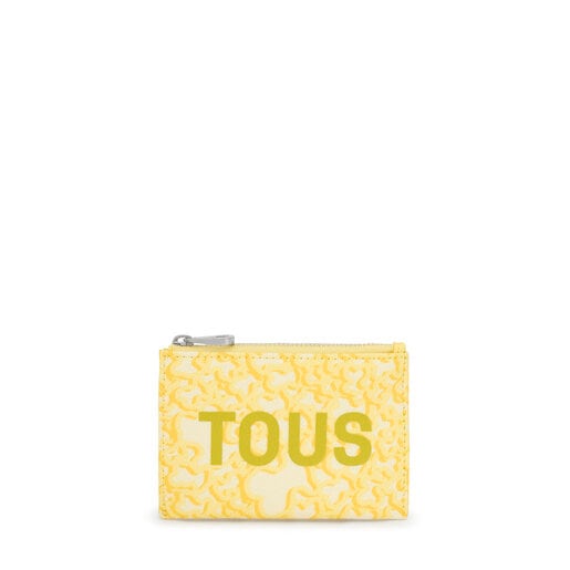 Yellow Kaos Mini Evolution Change purse-cardholder