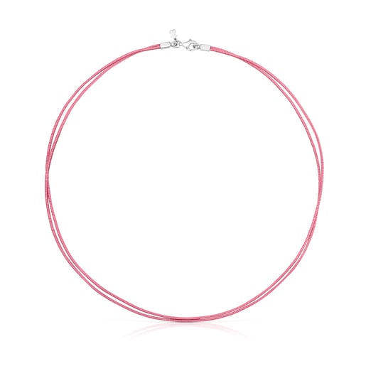 Tous Nylon Necklace Pink TOUS Basics nylon