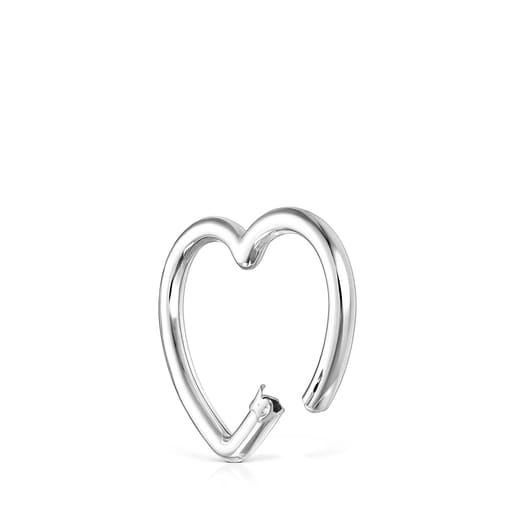 Tous Pulseras Large Silver Hold heart Ring