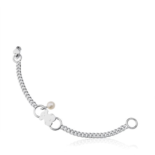 Tous Sweet Silver Pearl Dolls Bracelet with