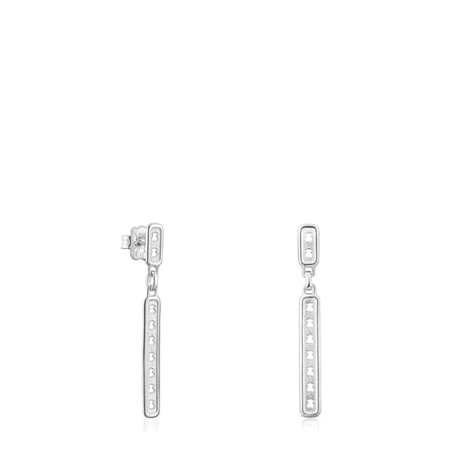 Silver TOUS Bear Row earrings with bear silhouettes | 