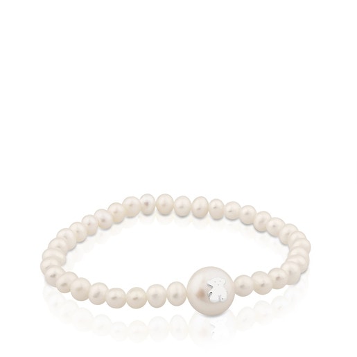 Silver TOUS Sweet Dolls Bracelet with pearls | 