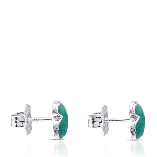 Tous Perfume Silver New Color Earrings with Amazonite
