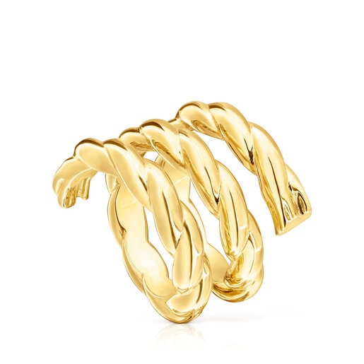 Anillos Tous Twisted Triple Braided Ring