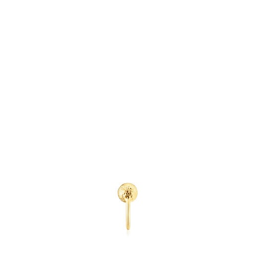 Gold single Hoop earring Sylvan | 