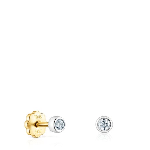 Yellow and White Gold TOUS Diamonds earrings
