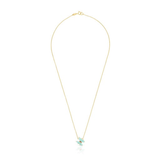 Relojes Tous Gold with Amazonite and Ruby Vita Necklace
