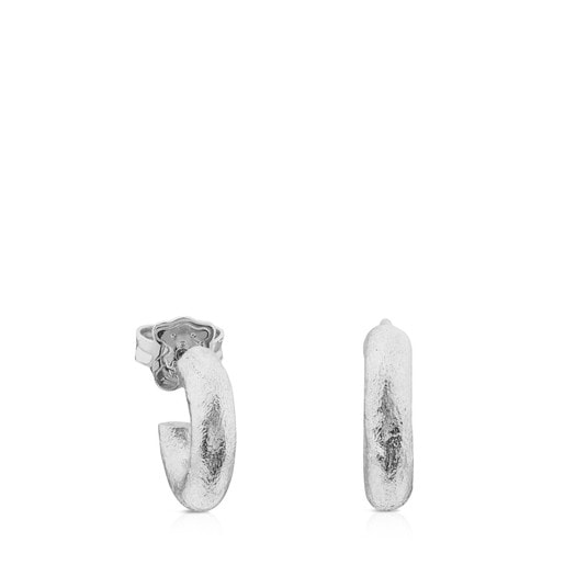 Tous Silver Tube Earrings Duna