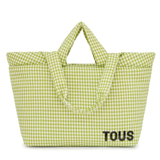 Tous green Vichy bag Carol Large TOUS Tote